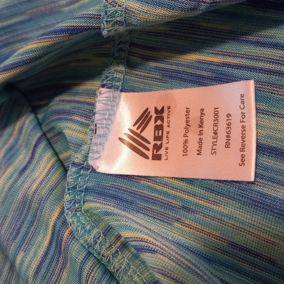 RBX aqua Sport top Size M - Picture 6 of 7